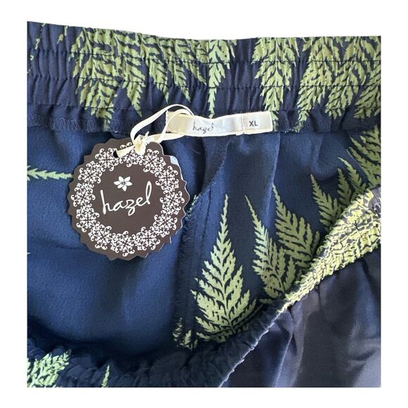 Hazel Women Daniella Palm Print Short‎ Size XL - Picture 3 of 8